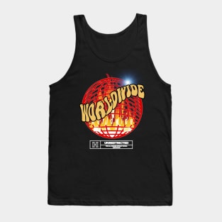 worldwide fire tshirt streetwear y2k Tank Top